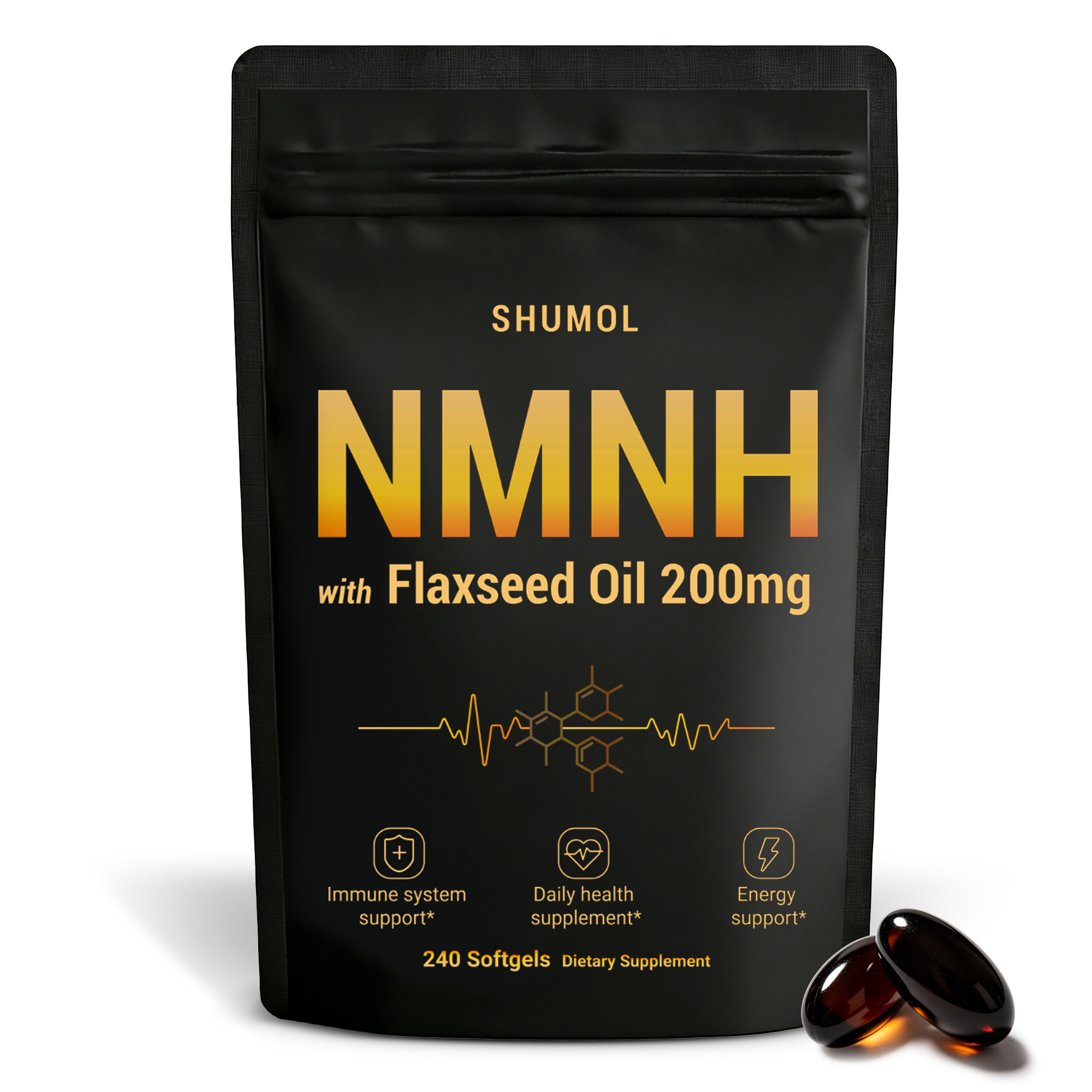 NMNH Softgels with Flaxseed Oil