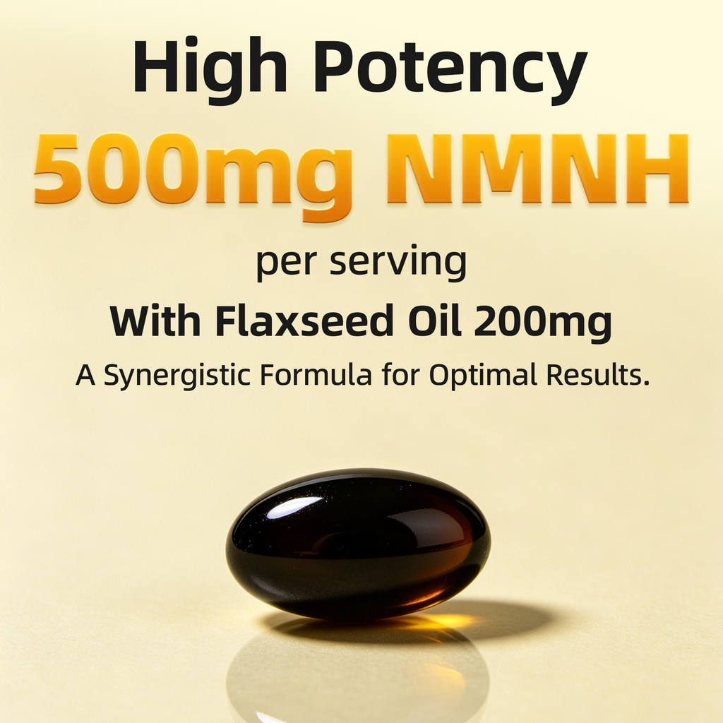 NMNH Softgels with Flaxseed Oil