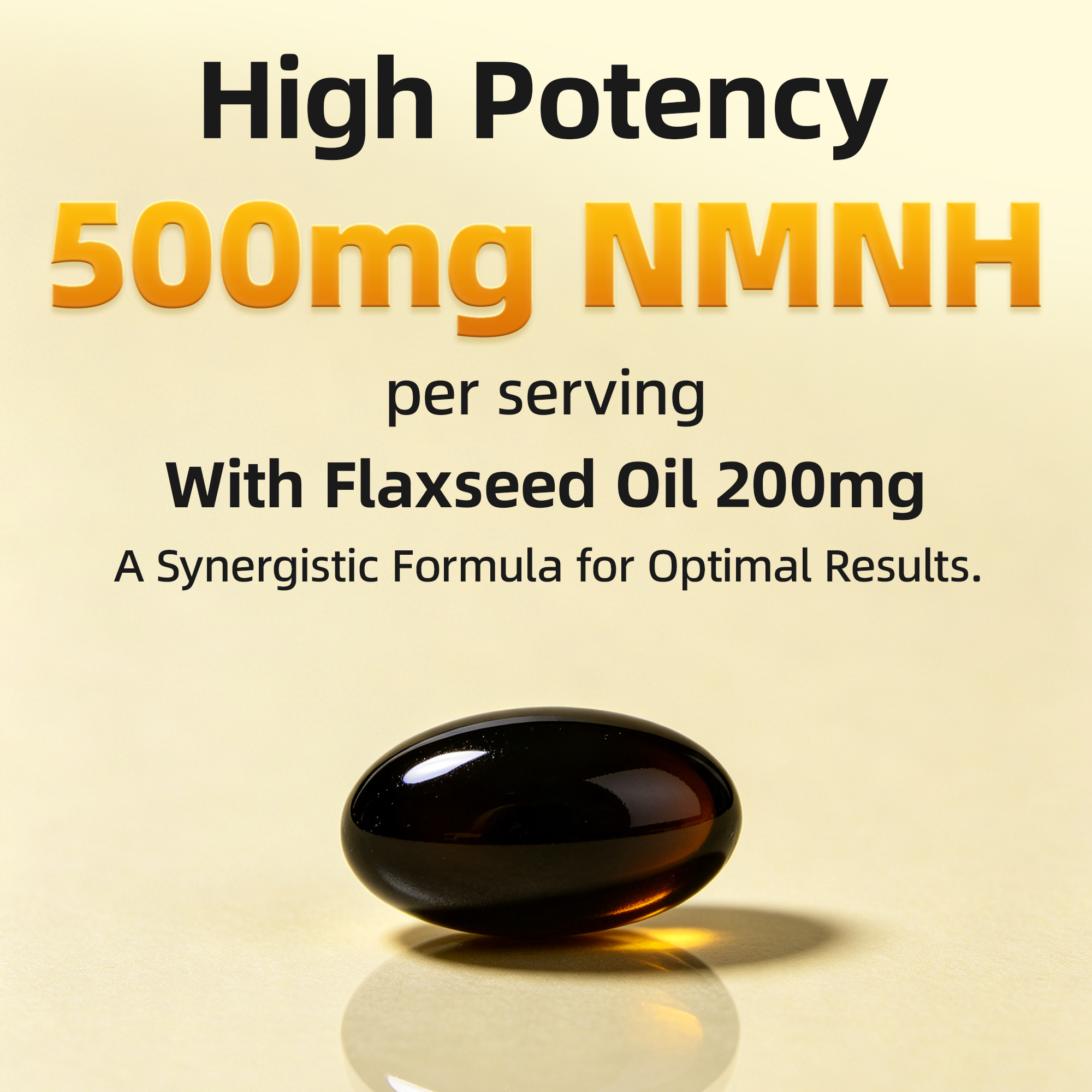 NMNH Softgels with Flaxseed Oil