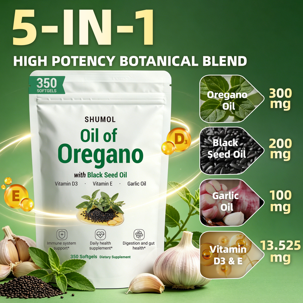 Oil of Oregano Softgels with Black Seed Oil