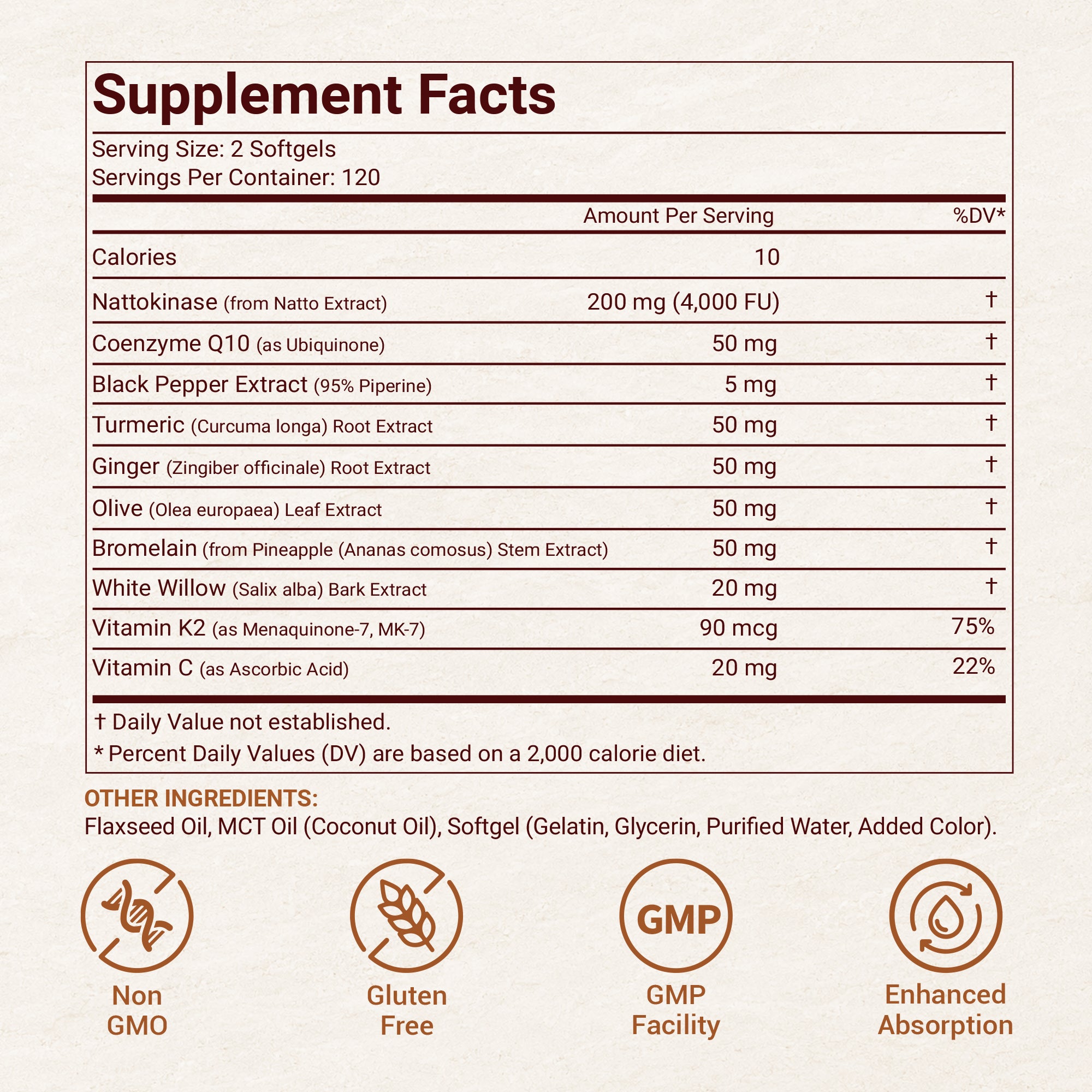 Nattokinase Supplement softgel