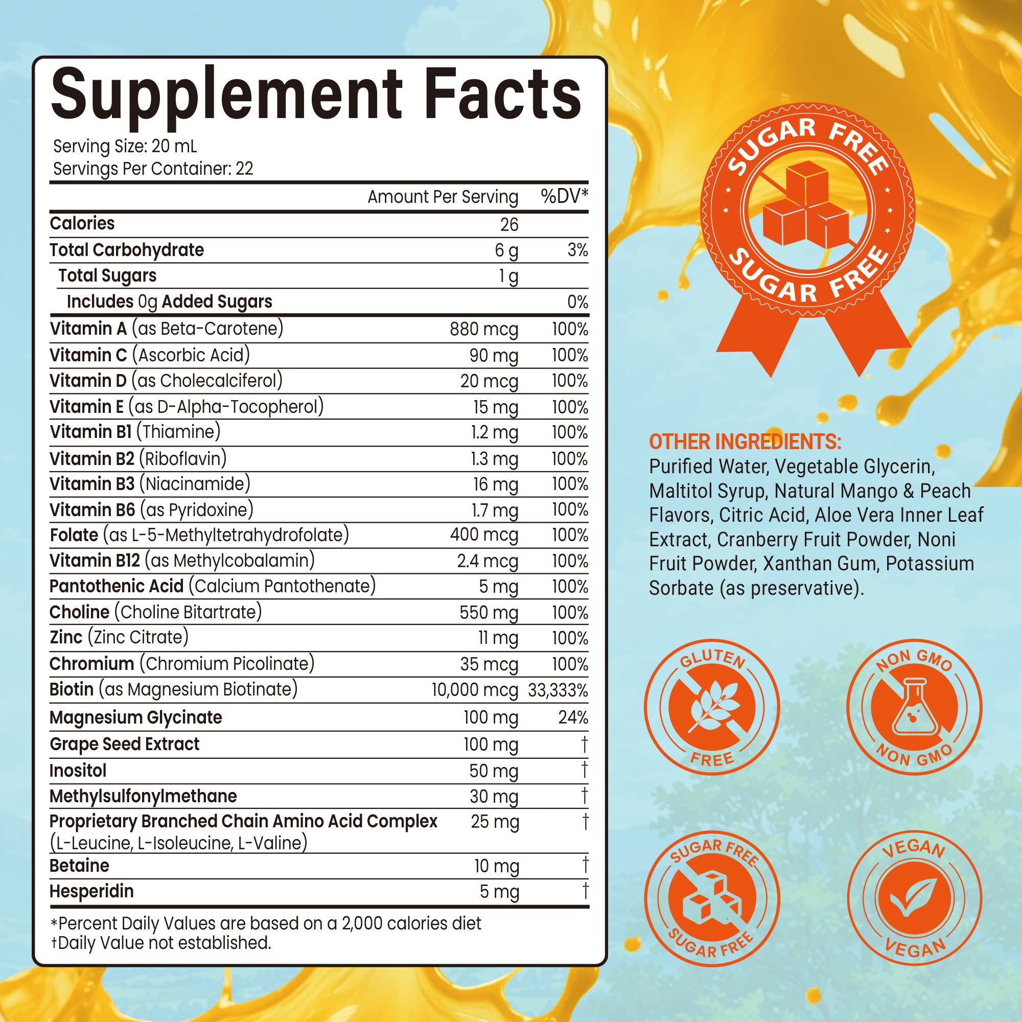 Liquid Multivitamin Hair Growth Mix