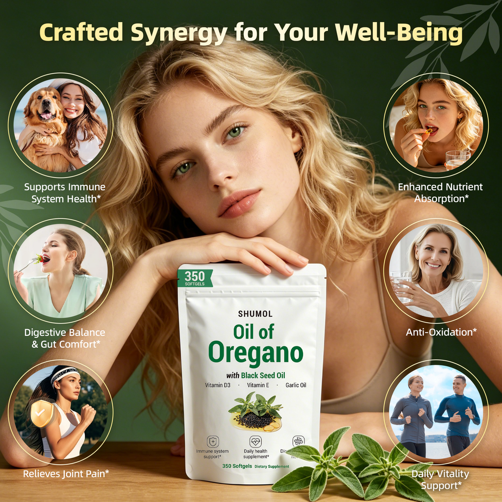 Oil of Oregano Softgels with Black Seed Oil