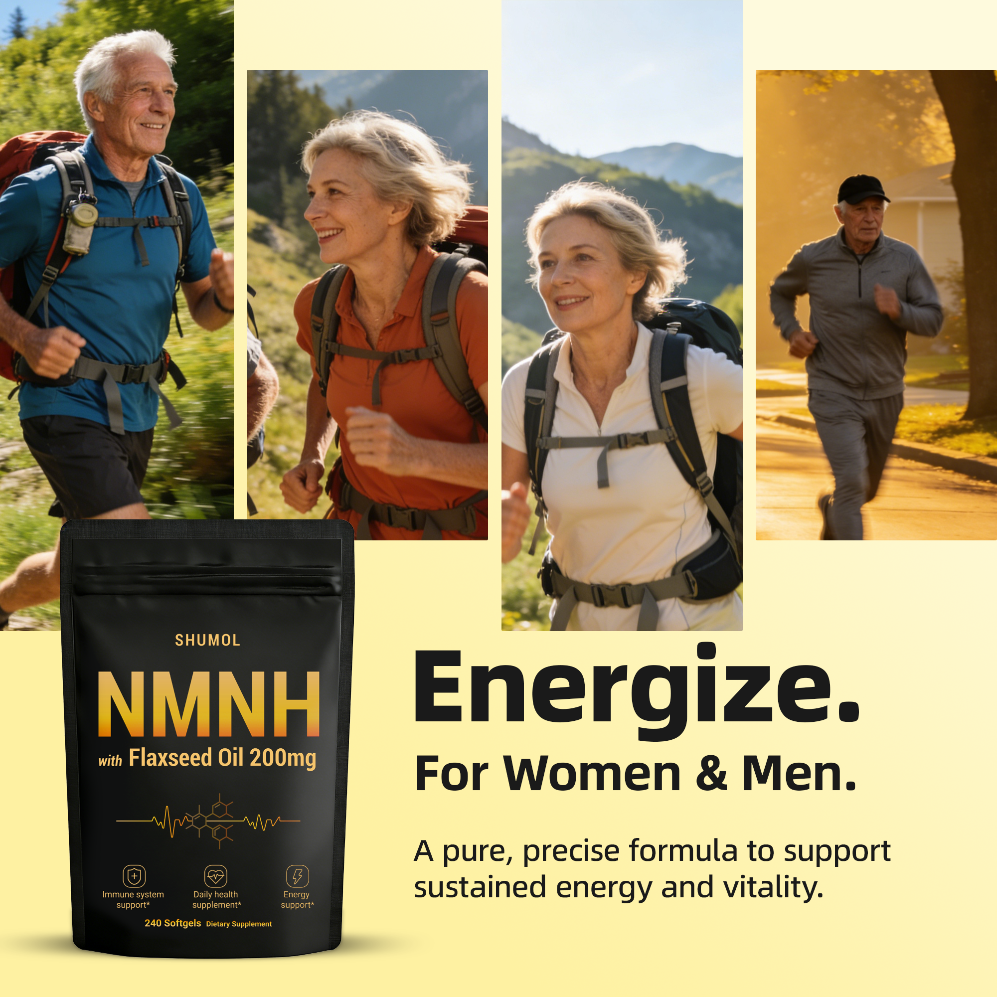 NMNH Softgels with Flaxseed Oil